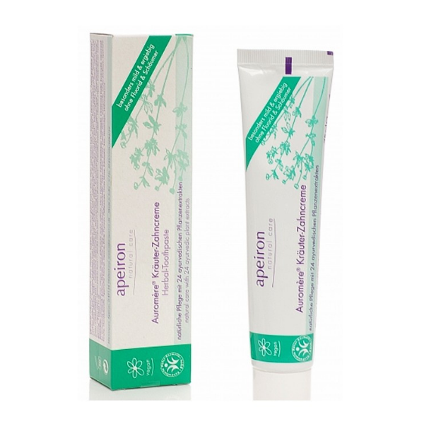 Natuurlijke tandpasta zonder fluoride met 24 ayurvedische plantenextracten